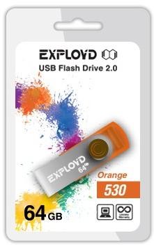 USB флэш-накопитель EXPLOYD 64GB 530 оранжевый