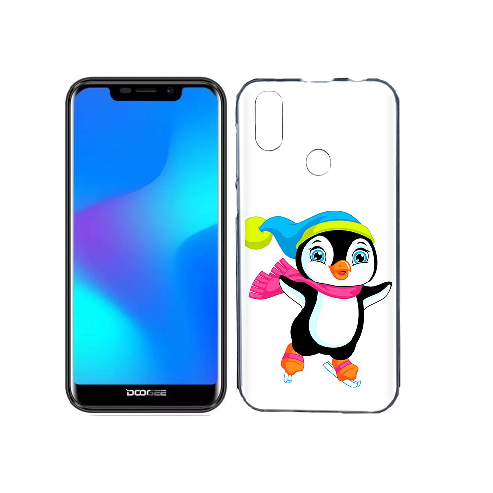 

Чехол MyPads Tocco для Doogee X70 пингвин на коньках, Прозрачный, Tocco