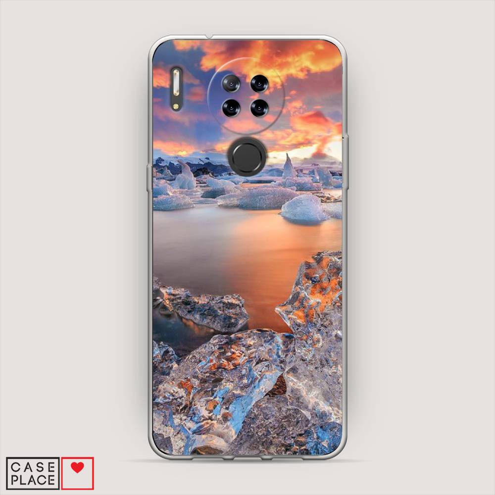 

Чехол на Blackview A80 Ледники, Синий;оранжевый, 280150-2