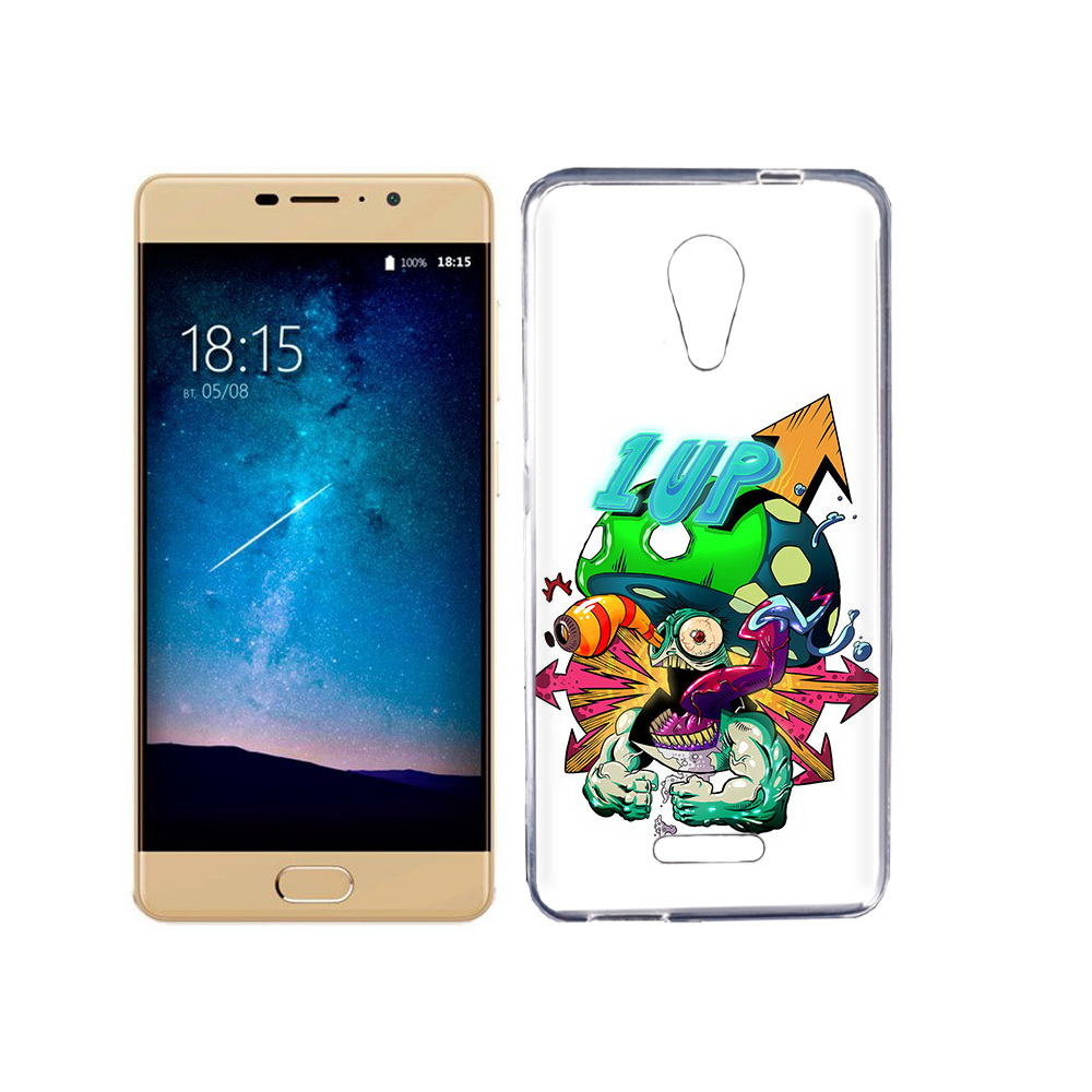 

Чехол MyPads Tocco для BQ 5201 Space сильный гриб абстракция, Прозрачный, Tocco
