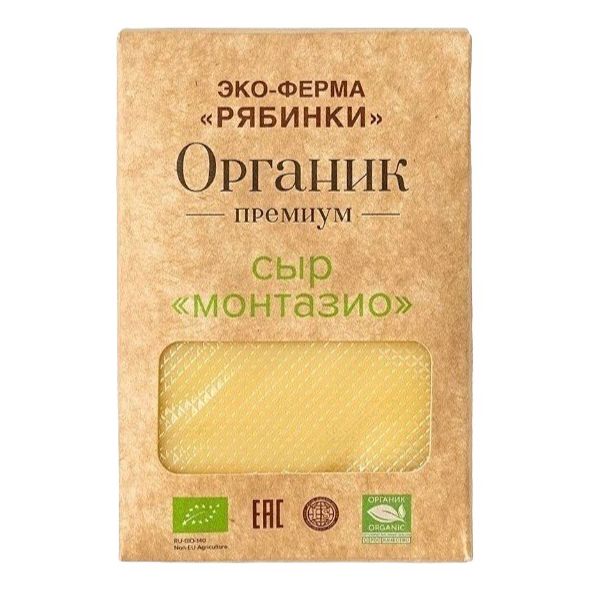 

Сыр полутвердый Эко-ферма Рябинки Монтазио молодой 55% БЗМЖ 300 г