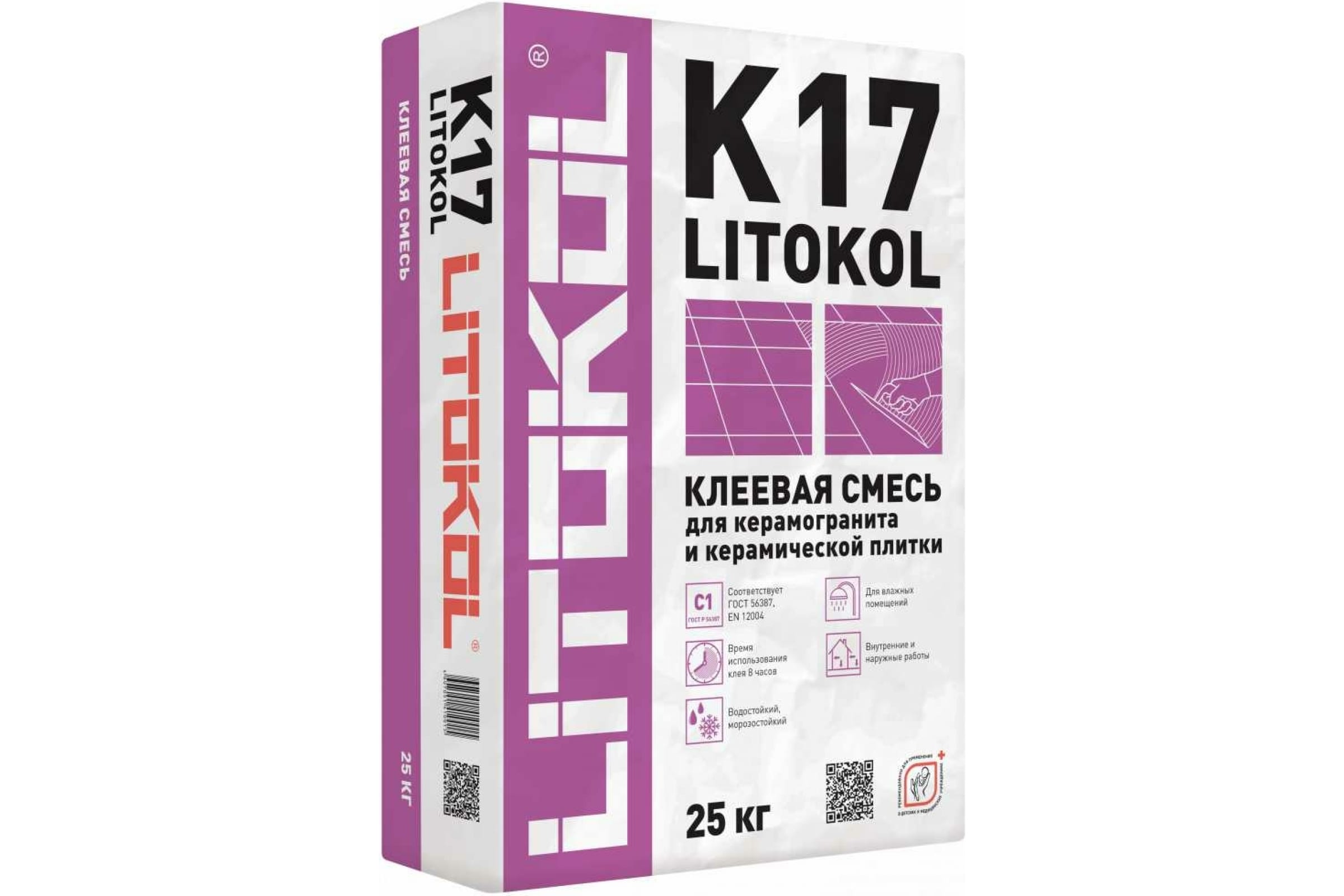 

Клеевая смесь LITOKOL K17 (С1) 25 кг 498830002
