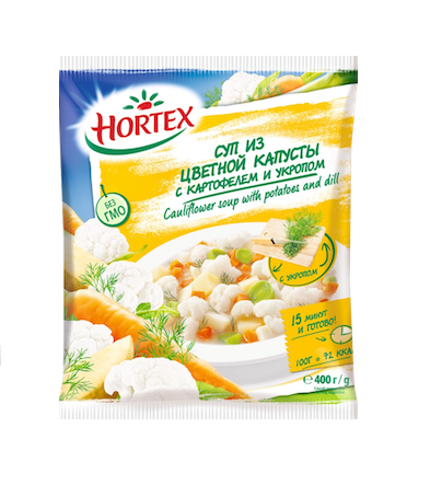 Суп Hortex из цветной капусты с картофелем и укропом 400 г