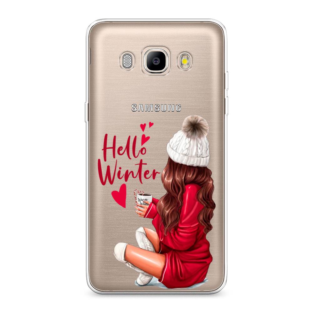 

Чехол на Samsung Galaxy J5 2016 "Hello winter", Красный;белый;коричневый, 22750-5