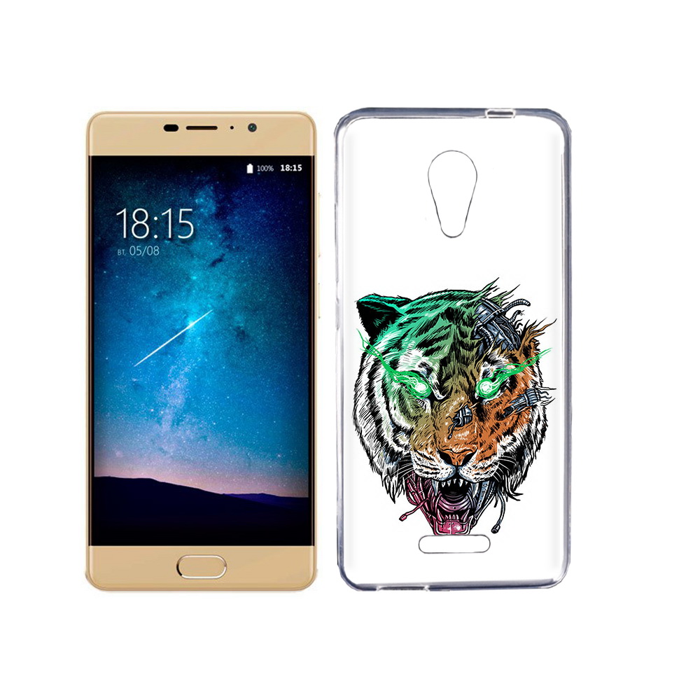 

Чехол MyPads Tocco для BQ 5201 Space робо-тигр, Прозрачный, Tocco