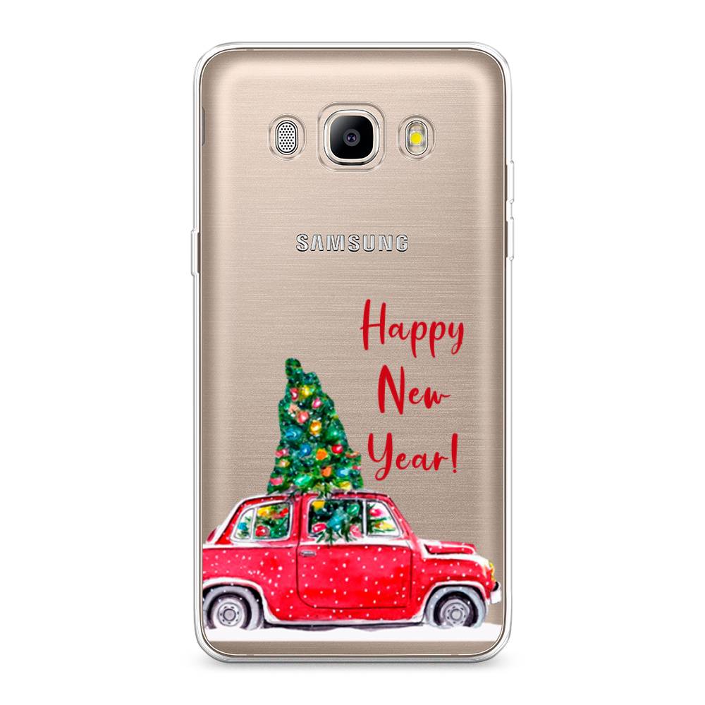 

Чехол на Samsung Galaxy J5 2016 "Happy New Year", Красный;зеленый, 22750-5