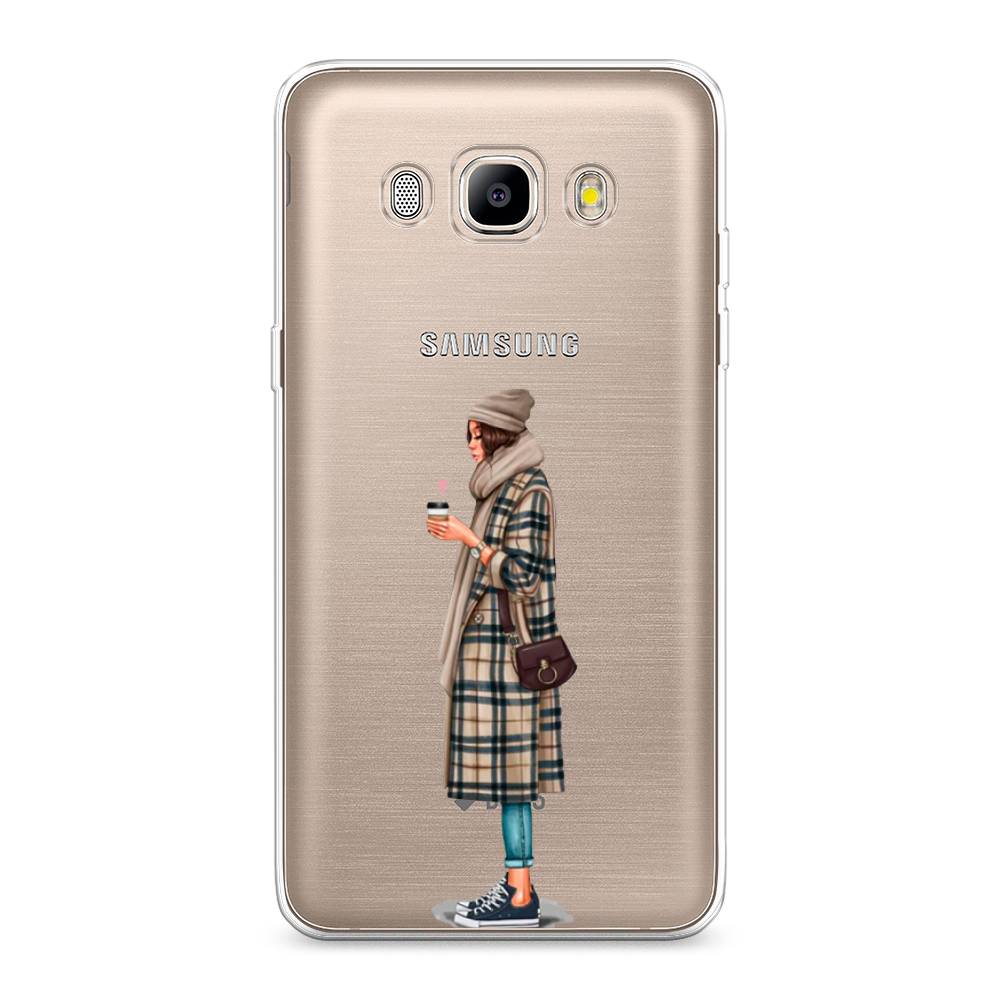 

Чехол на Samsung Galaxy J5 2016 "Утренний кофе", Коричневый;бежевый, 22750-6