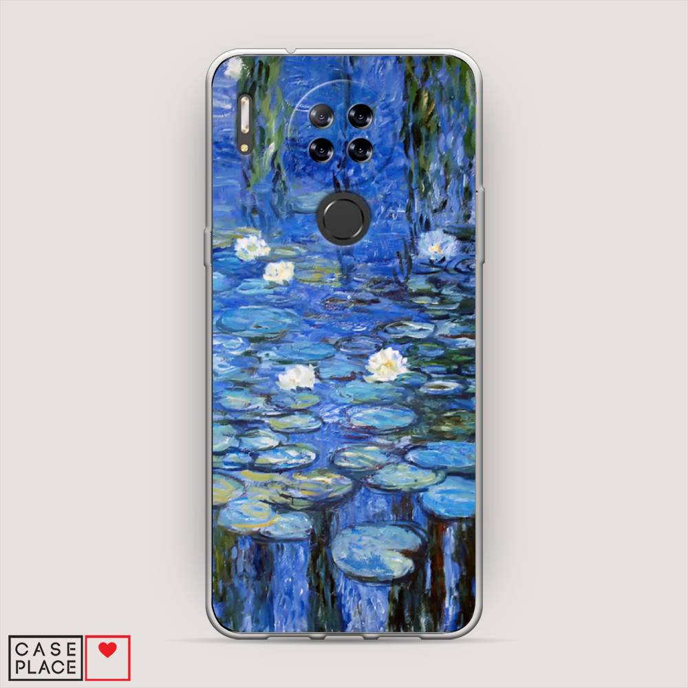 

Чехол на Blackview A80 "Нарисованный пруд", Синий;зеленый, 280150-4