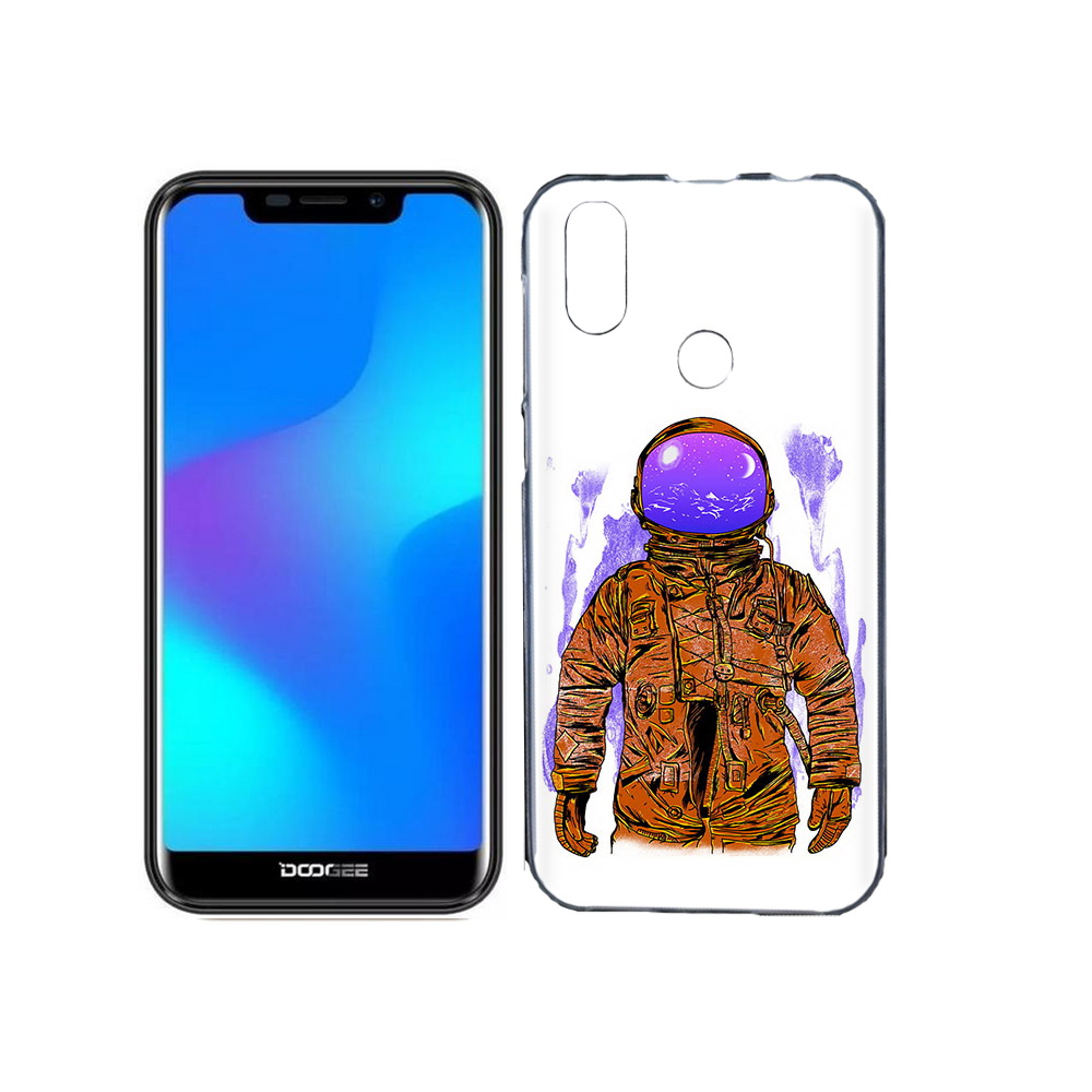 

Чехол MyPads Tocco для Doogee X70 нарисованный мужчина в скафандре, Прозрачный, Tocco