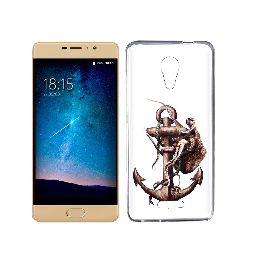 

Чехол MyPads Tocco для BQ 5201 Space ржавый якорь, Прозрачный, Tocco