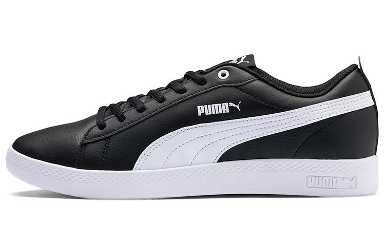 

Кеды унисекс Puma Smash V2 Leathe черные 36 EU, Черный, Smash V2 Leathe
