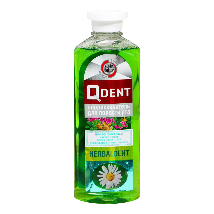 

Ополаскиватель для полости рта Qdent Herbaldent, 300 мл 7306531