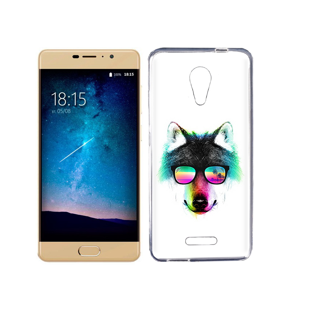 

Чехол MyPads Tocco для BQ 5201 Space радужный волк, Прозрачный, Tocco