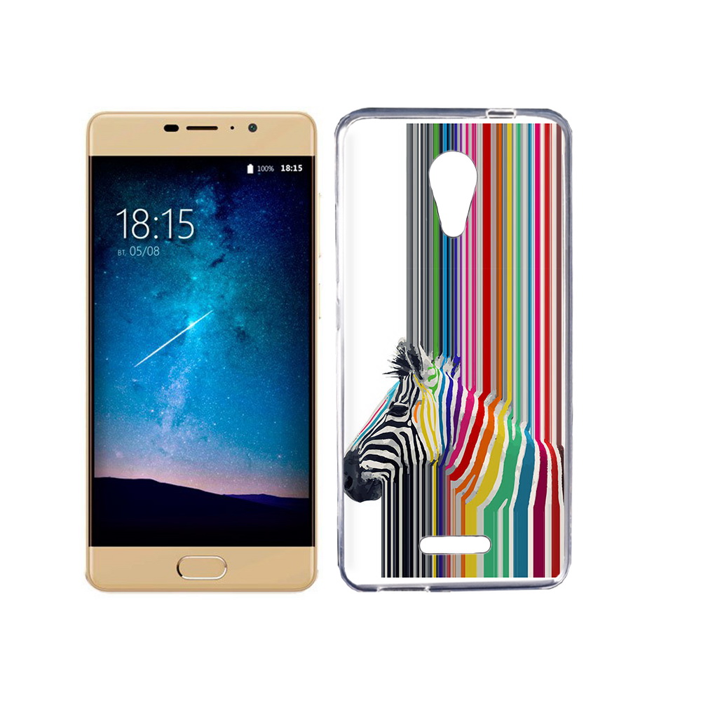 

Чехол MyPads Tocco для BQ 5201 Space радужная зебра, Прозрачный, Tocco