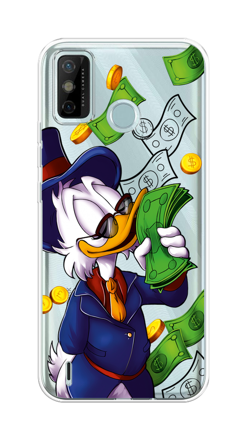 

Чехол на Tecno Spark 6 Go "Scrooge McDuck with Money", Синий;зеленый;белый, 300250-6