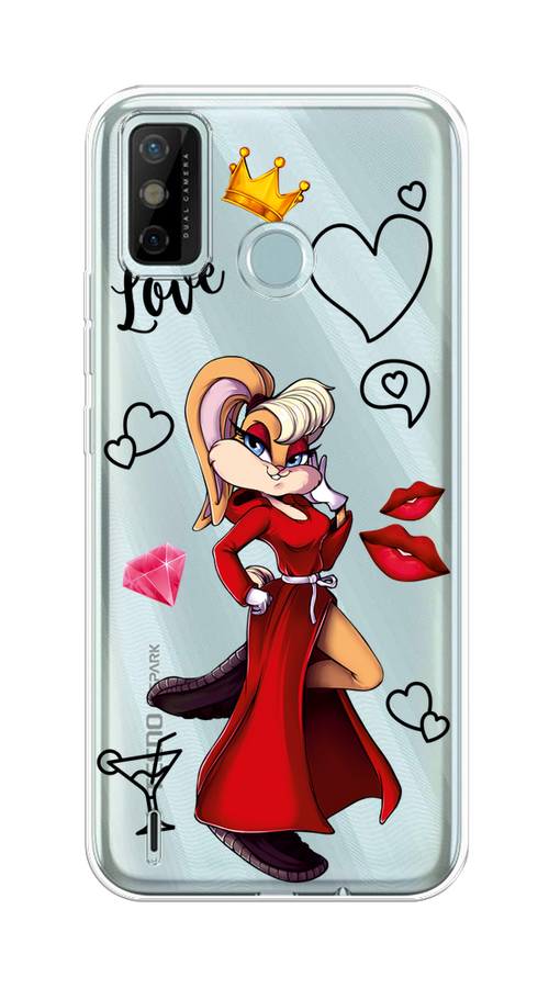 

Чехол на Tecno Spark 6 Go "Rich Lola Bunny", Красный;бежевый;оранжевый, 300250-6