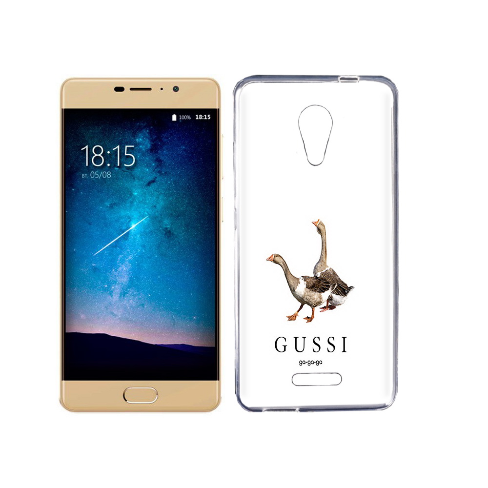 

Чехол MyPads Tocco для BQ 5201 Space Гусси бренд, Прозрачный, Tocco