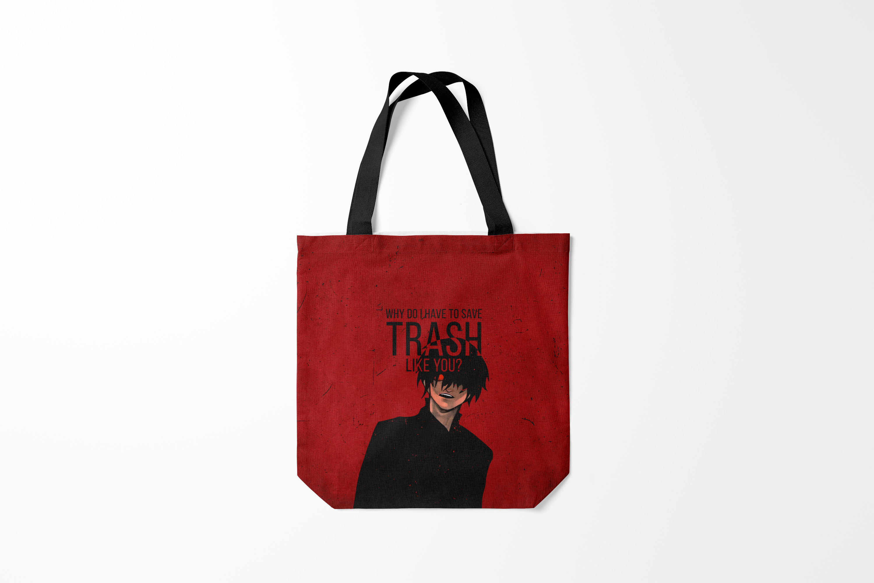 

Сумка шoппер унисекс Burnettie Токийский Гуль Trash, красный, Токийский Гуль Trash