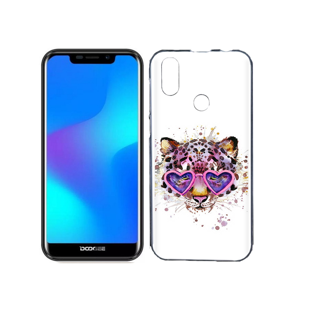 

Чехол MyPads Tocco для Doogee X70 модный леопард, Прозрачный, Tocco