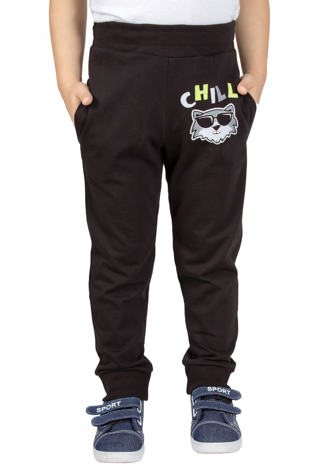 

Брюки детские Basia Н2957-7281, черный, 104, Н2957-7281