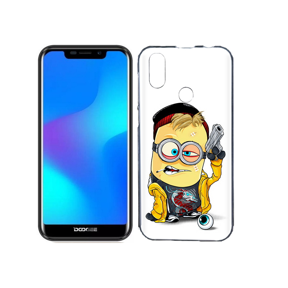 

Чехол MyPads Tocco для Doogee X70 миньон бандит, Прозрачный, Tocco