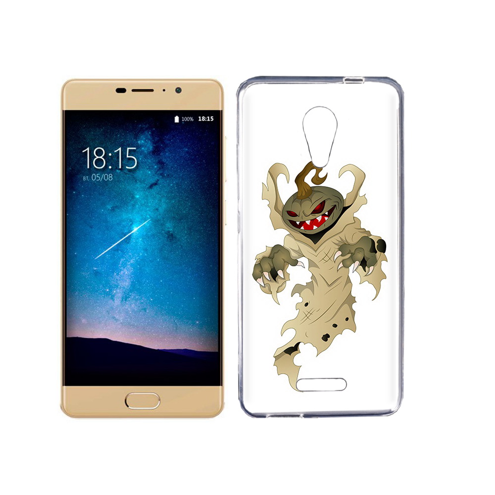 

Чехол MyPads Tocco для BQ 5201 Space призрак хэллоуина, Прозрачный, Tocco