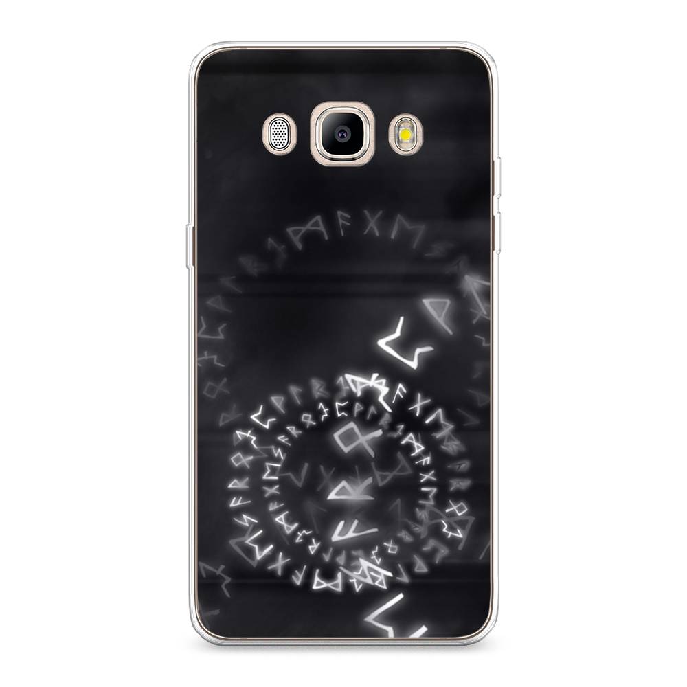 

Чехол на Samsung Galaxy J5 2016 "Руны", Серый;черный, 22750-3