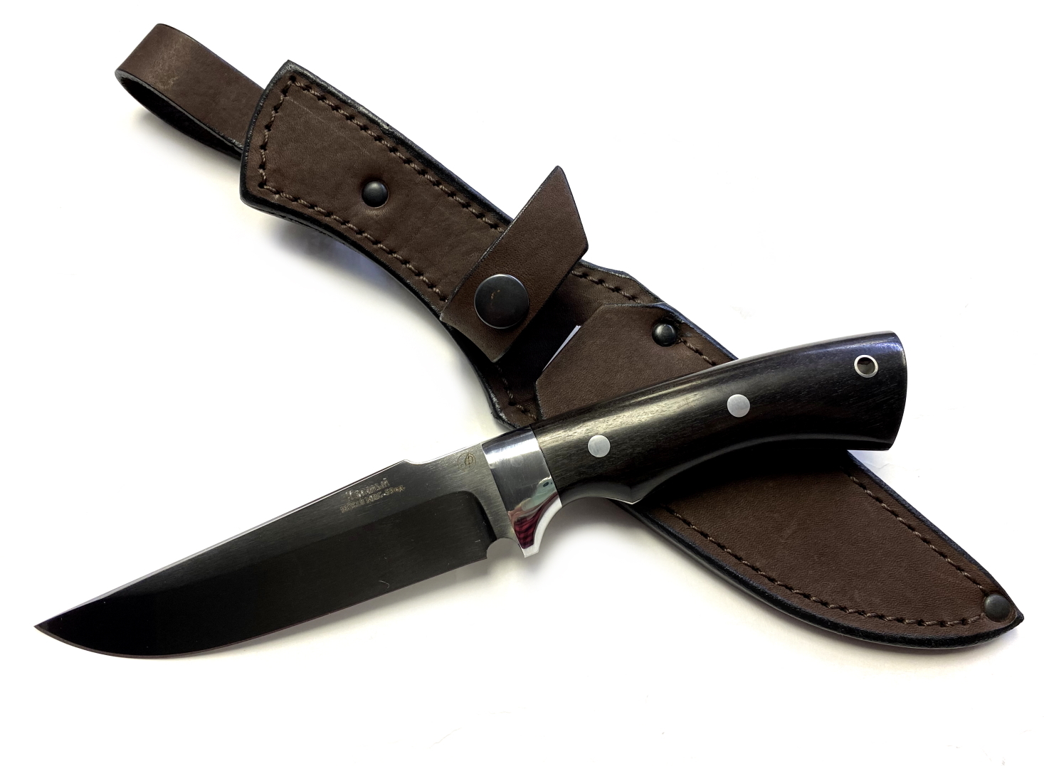 Нож Семин Ирбис, цельнометаллический, кованая 95х18, граб