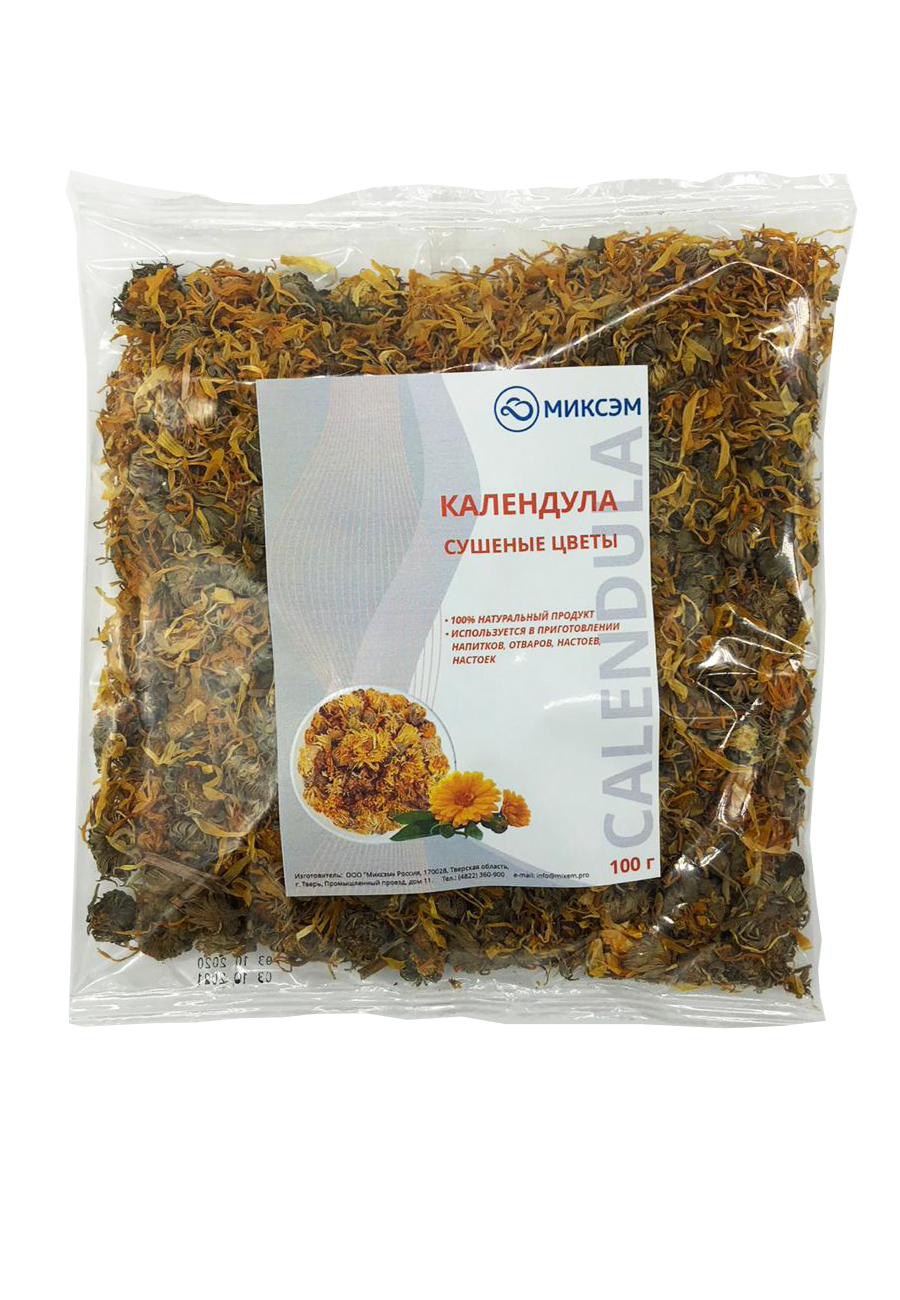 

Календула Миксэм сушеные цветы, 100гр, Календула цветы