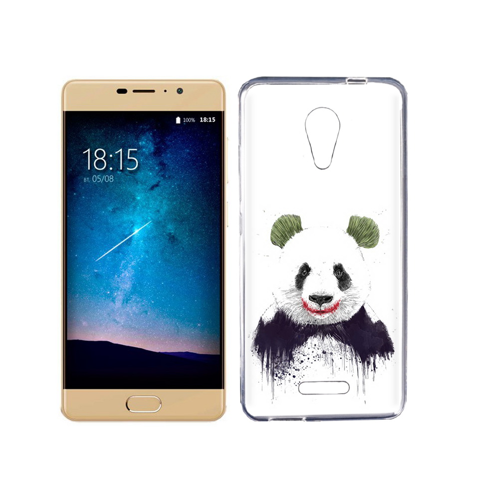 

Чехол MyPads Tocco для BQ 5201 Space панда джокер, Прозрачный, Tocco