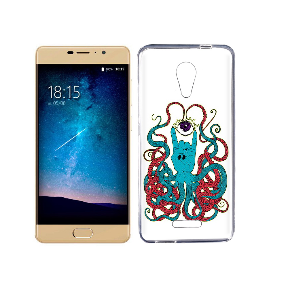 

Чехол MyPads Tocco для BQ 5201 Space осьминог-рука абстракция, Прозрачный, Tocco