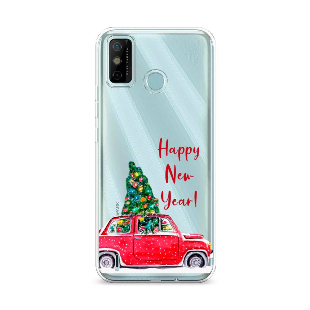 

Чехол на Tecno Spark 6 Go "Happy New Year", Красный;зеленый, 300250-5