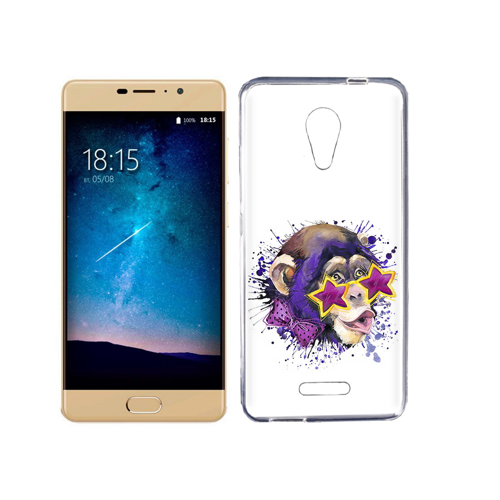 

Чехол MyPads Tocco для BQ 5201 Space обезьяна в очках, Прозрачный, Tocco