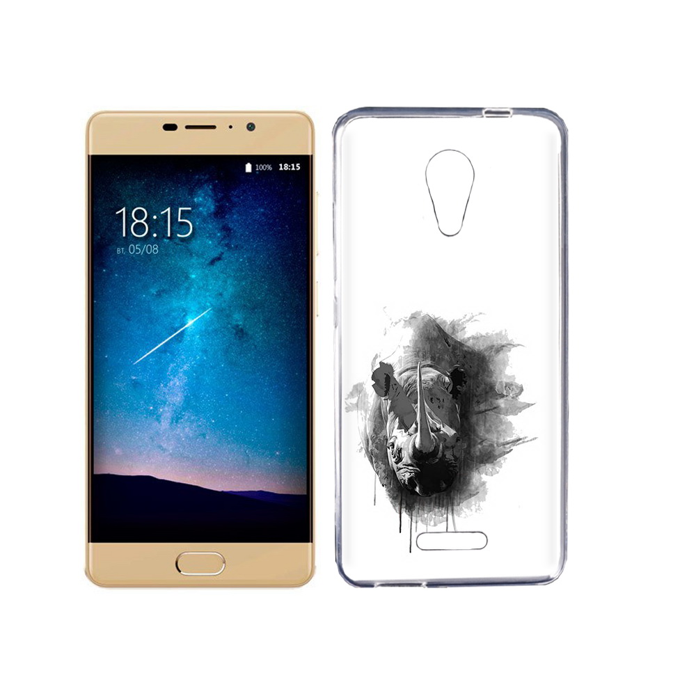 

Чехол MyPads Tocco для BQ 5201 Space носорог, Прозрачный, Tocco