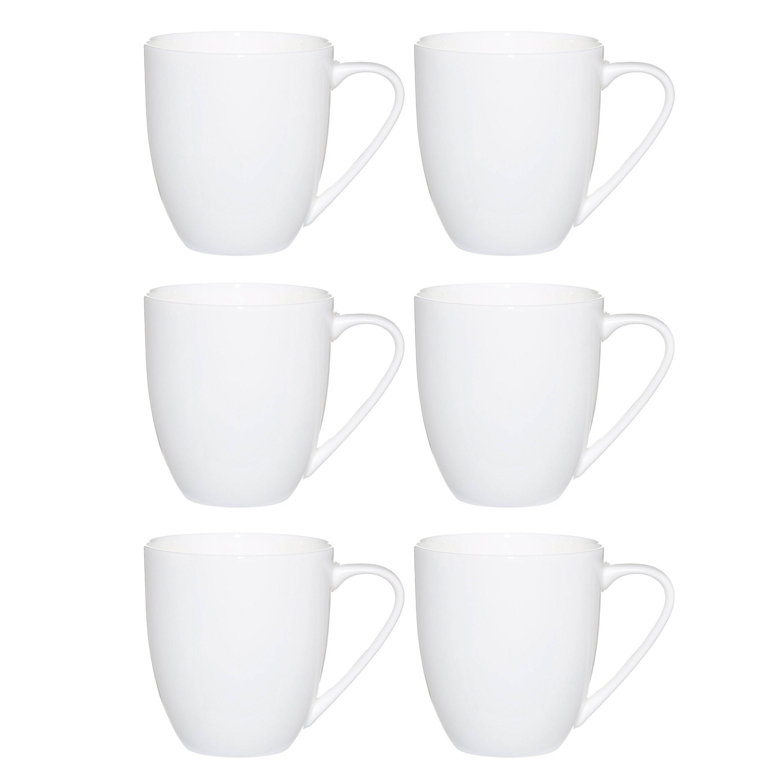

Кружка, 450 мл, 6 шт, фарфор F, белая, Ideal white