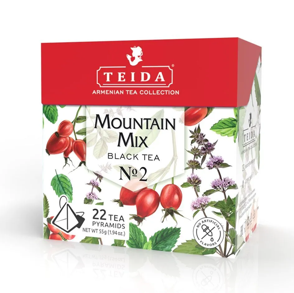 Чай чёрный Teida Mountain Mix N2 22 пакетика