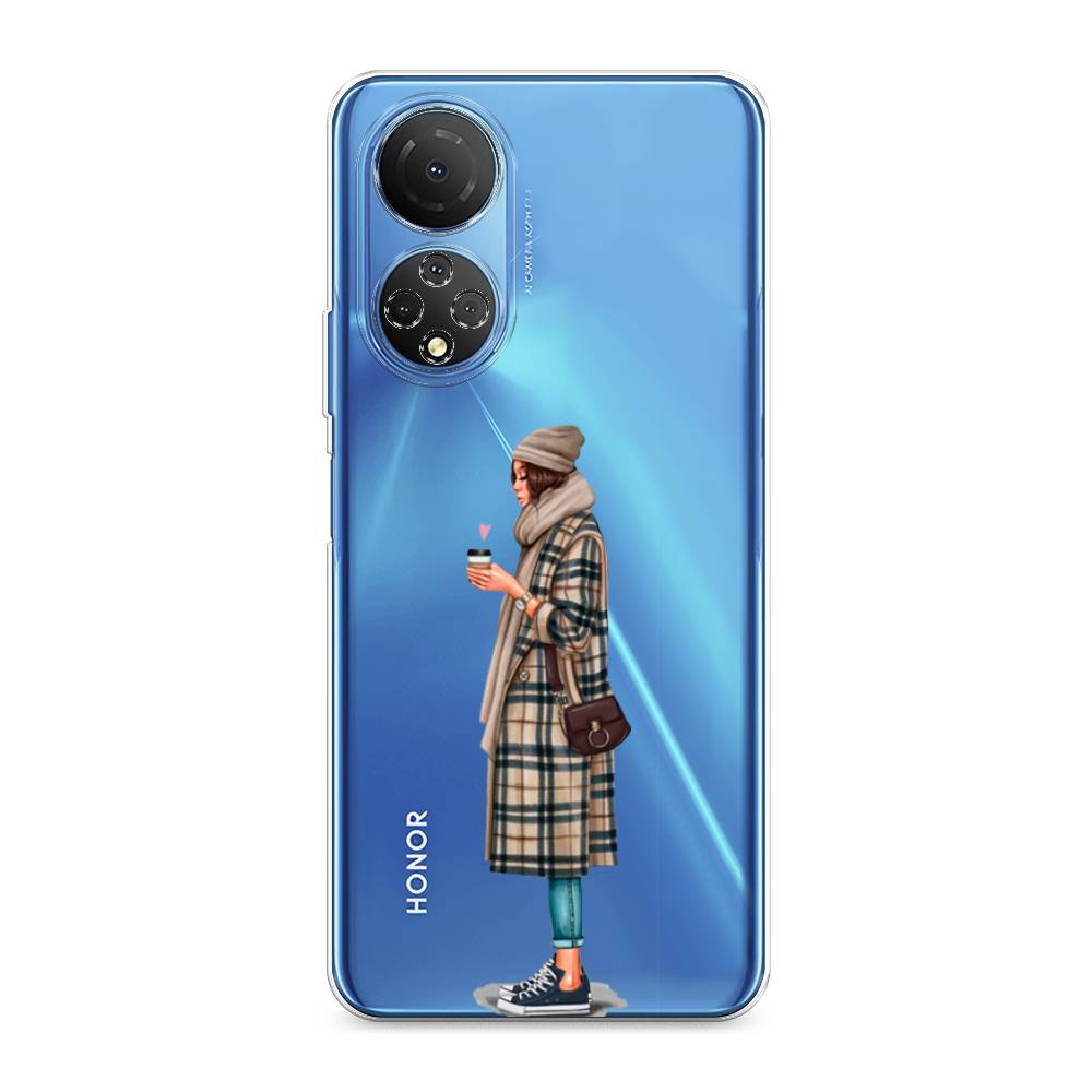 

Чехол для Honor X7 2022 "Утренний кофе", Коричневый;бежевый, 6108850-6