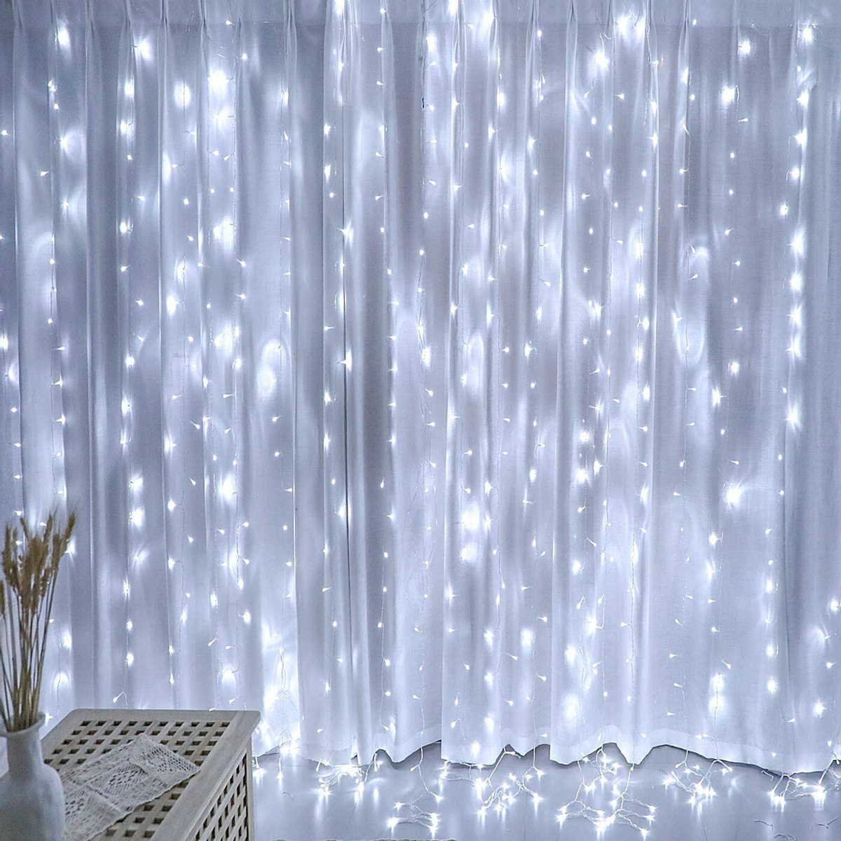 фото Световой занавес новогодняя светодиодная гирлянда baziator штора gh0015 3 х 2 м белый
