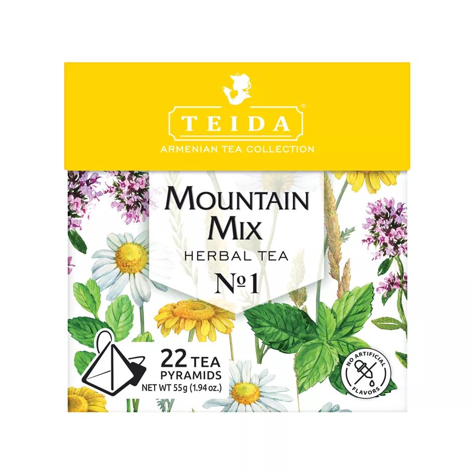 

Чай травяной Teida Mountain Mix N1 в пирамидках 2,5 г х 22 шт