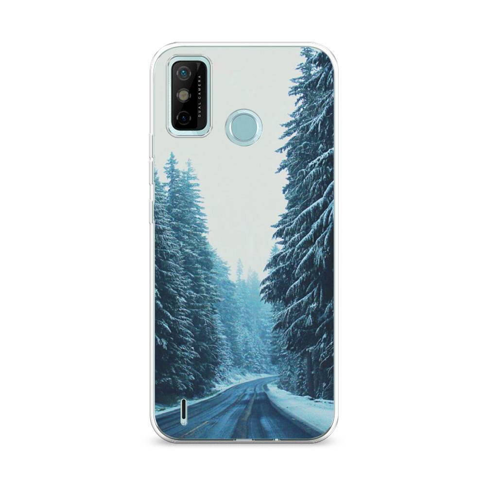 

Чехол на Tecno Spark 6 Go "Зима 9", Бежевый;голубой;черный, 300250-2