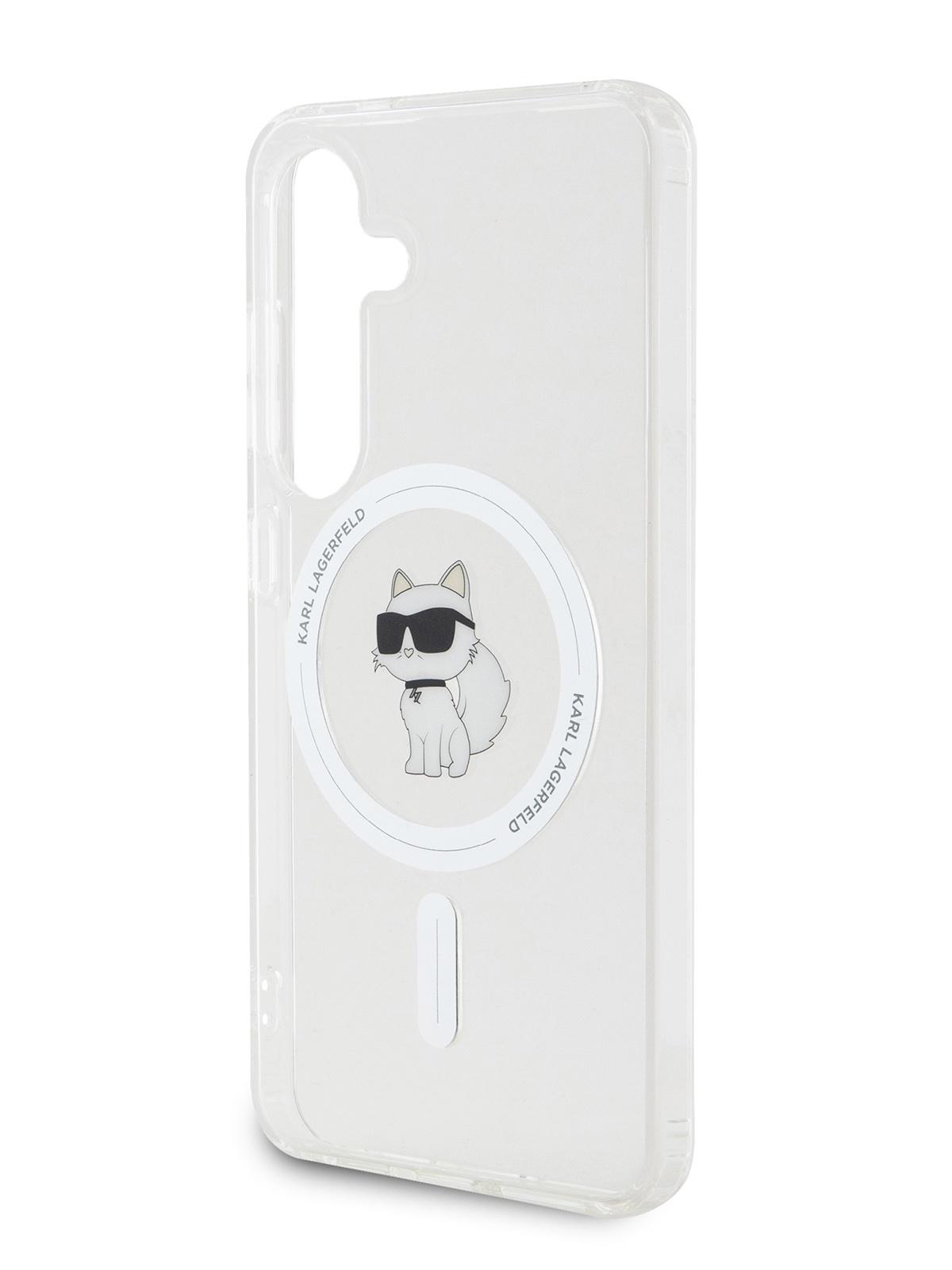 Чехол Karl Lagerfeld для Galaxy S24 с MagSafe NFT Choupette Hard Transparent