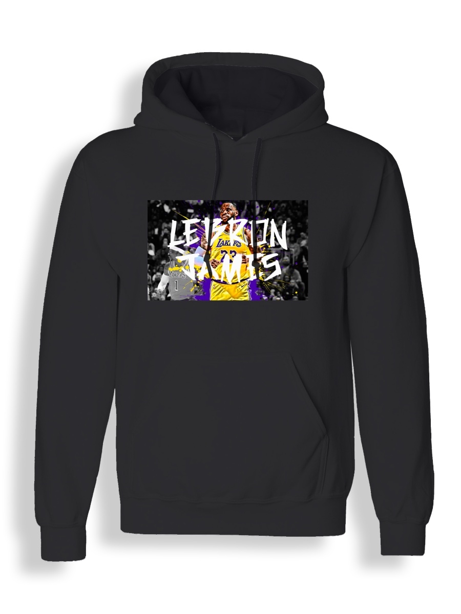 Худи унисекс СувенирShop NBA/Lebron James/Баскетбол 3 черное 2XL