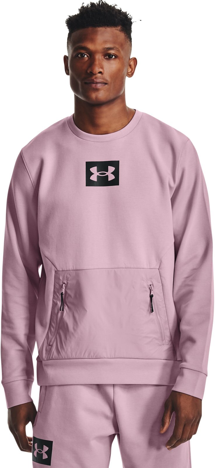 Свитшот мужской Under Armour Summit Knit Crew розовый XL