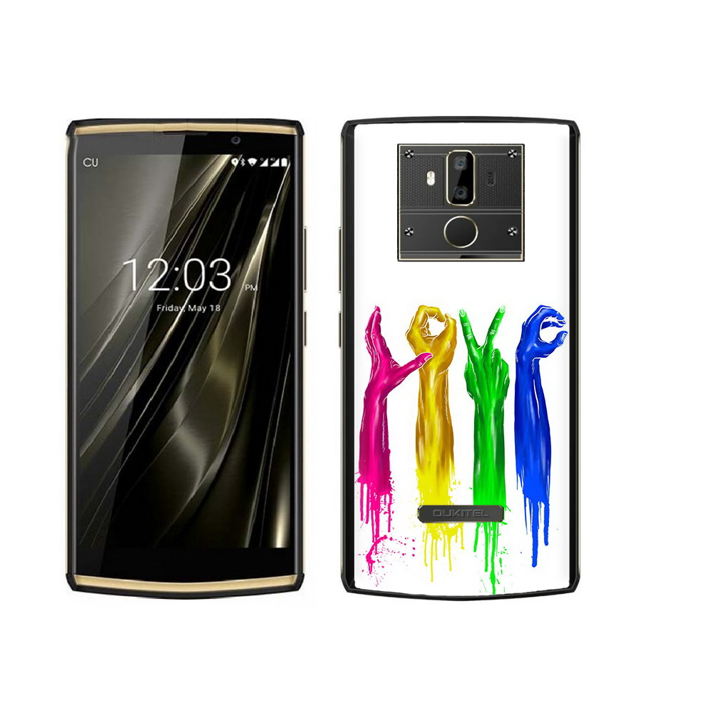 

Чехол MyPads Tocco для Oukitel K7 яркие руки love, Прозрачный, Tocco