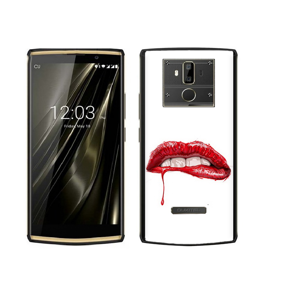 

Чехол MyPads Tocco для Oukitel K7 яркие красные губы, Прозрачный, Tocco