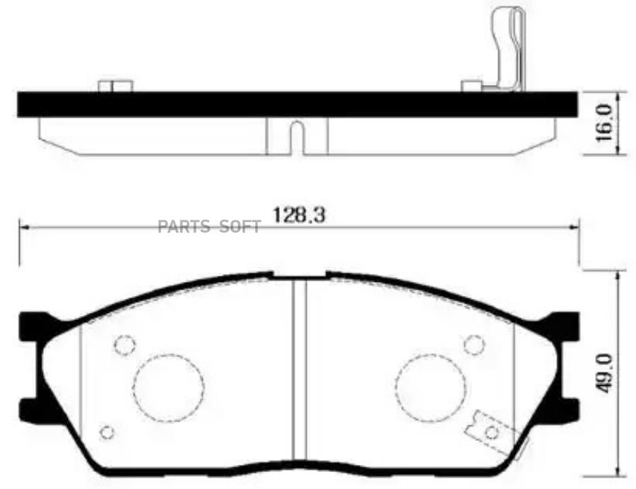 

Колодки Тормозные Дисковые Передн Kia: Rio Sf 02-05 - Диски 13' HSB HP1022