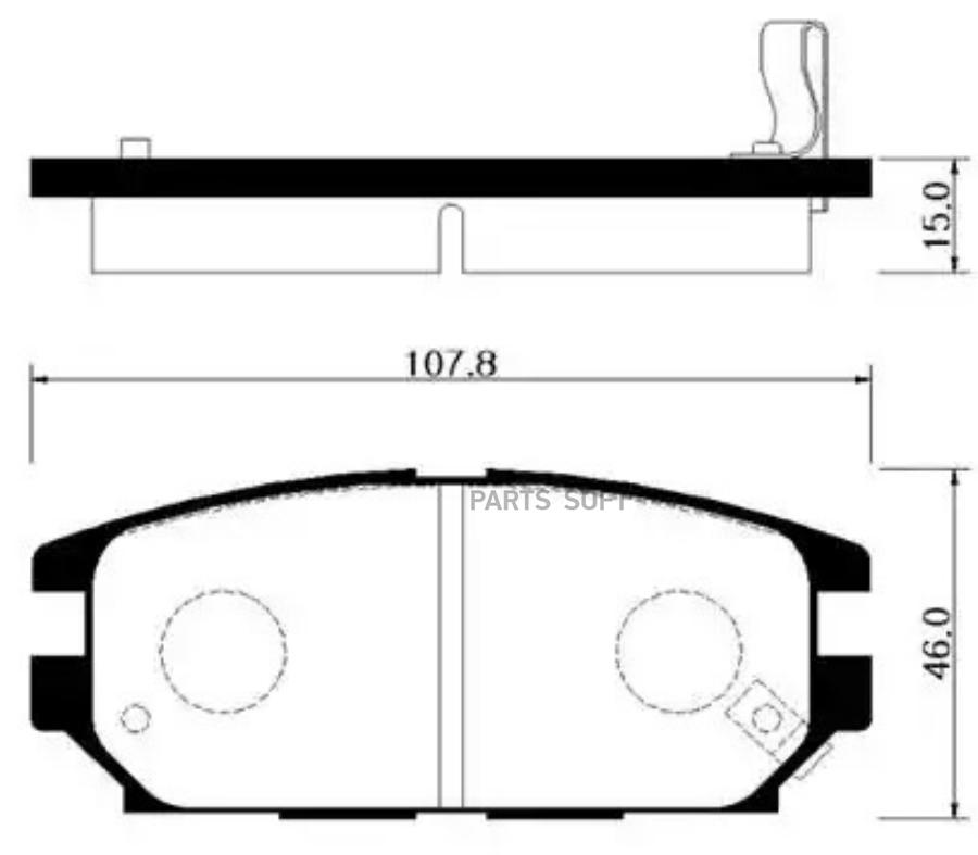 

Тормозные Колодки Hsb Hp0026