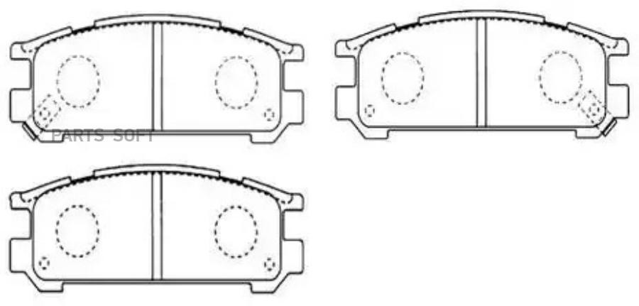 

Колодки Тормозные Дисковые Subaru: Legacy 89-, Impreza 92.11- HSB HP8430
