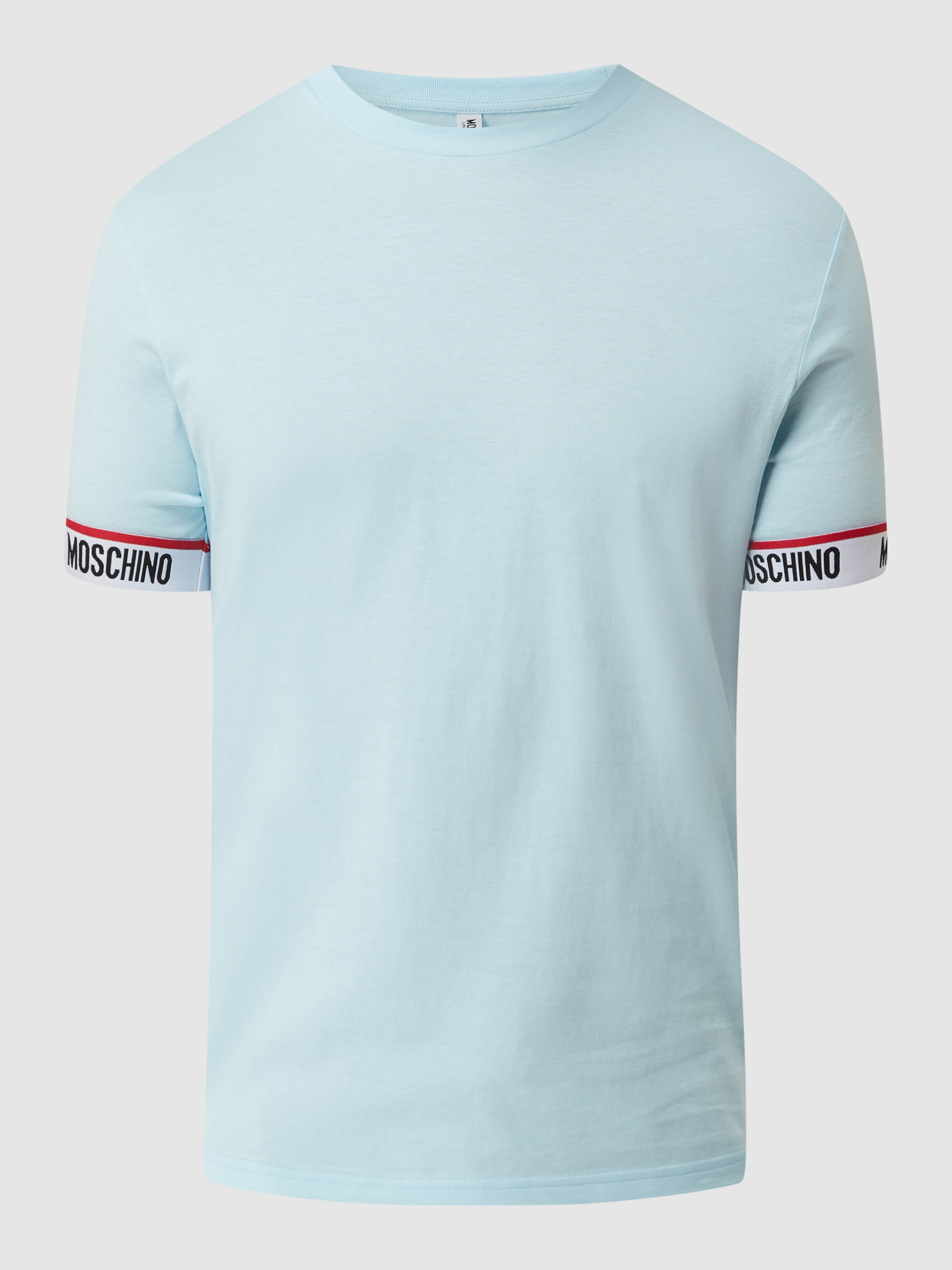 

Футболка мужская MOSCHINO 1520471 голубая 2XL (доставка из-за рубежа), Голубой, 1520471