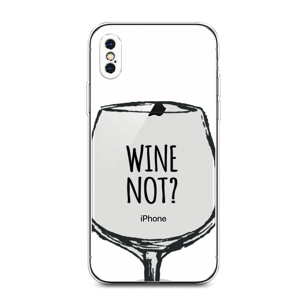 

Чехол на Apple iPhone XS Max "Wine not white", Белый, 11950-6